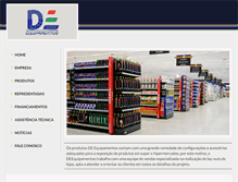 Tablet Screenshot of deequipamentos.com.br